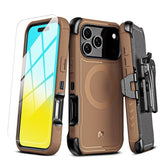 MyBat Pro Maverick Series MagSafe Case w/ Holster and Tempered Glass for Apple iPhone 17 ProiPhone 17 Pro